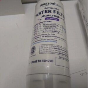 Amazon Basics Replacement Refrigerator Water Filter LT700P-S (2 Pack) New Sealed
